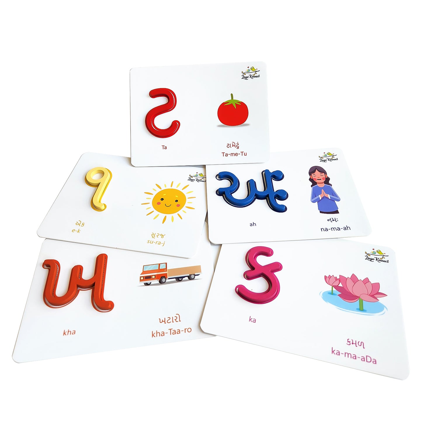 Gujarati Alphabet and Number Wooden Letter Puzzle