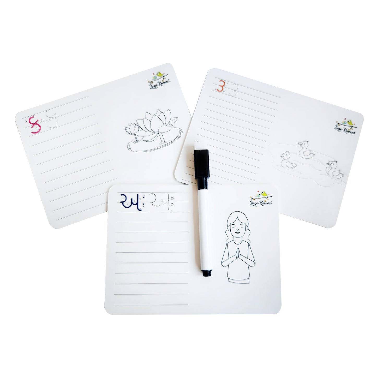 Gujarati Alphabet and Number Wooden Letter Puzzle